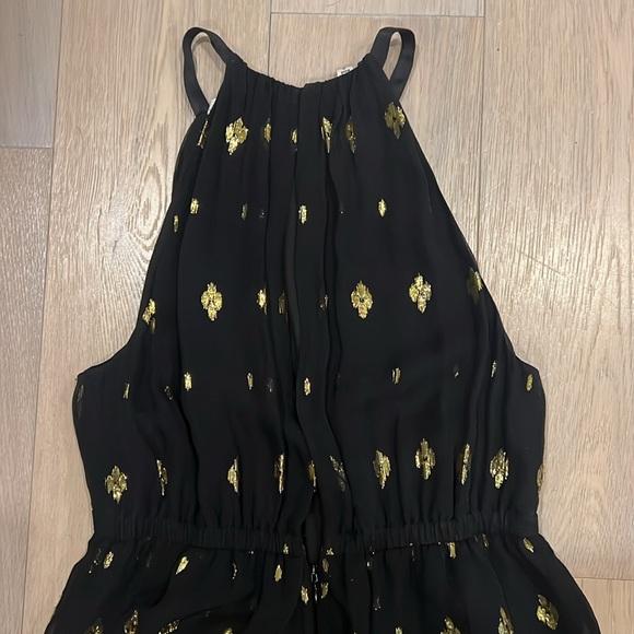 A.L.C. Rosa silk halter dress in black and gold. Size 4. Excellent condition. - Picture 8 of 9